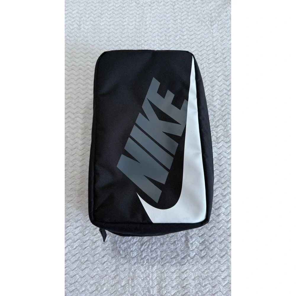 Nike Shoe Carry Bag Black White Grey Swoosh Air Travel Gym Organizer BA6149-011